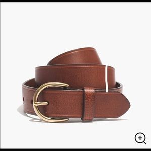 Madewell Brown leather belt size Small
